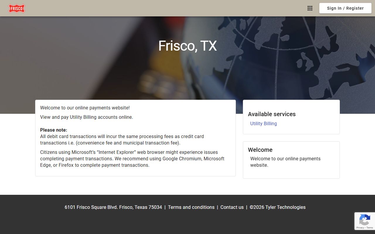Frisco Municipal Court online payment portal for traffic fines