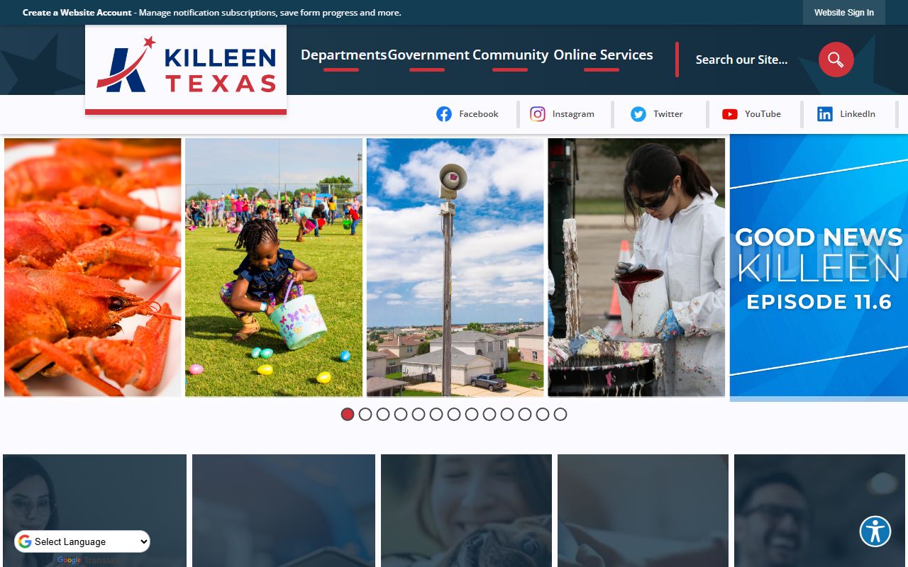 Killeen Municipal Court website for traffic court records