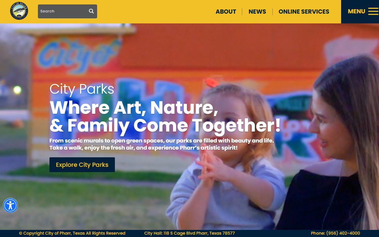 Pharr Municipal Court website for Pharr traffic court records