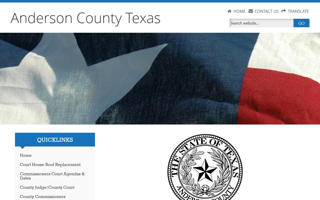 Anderson County Clerk office website for traffic court records search