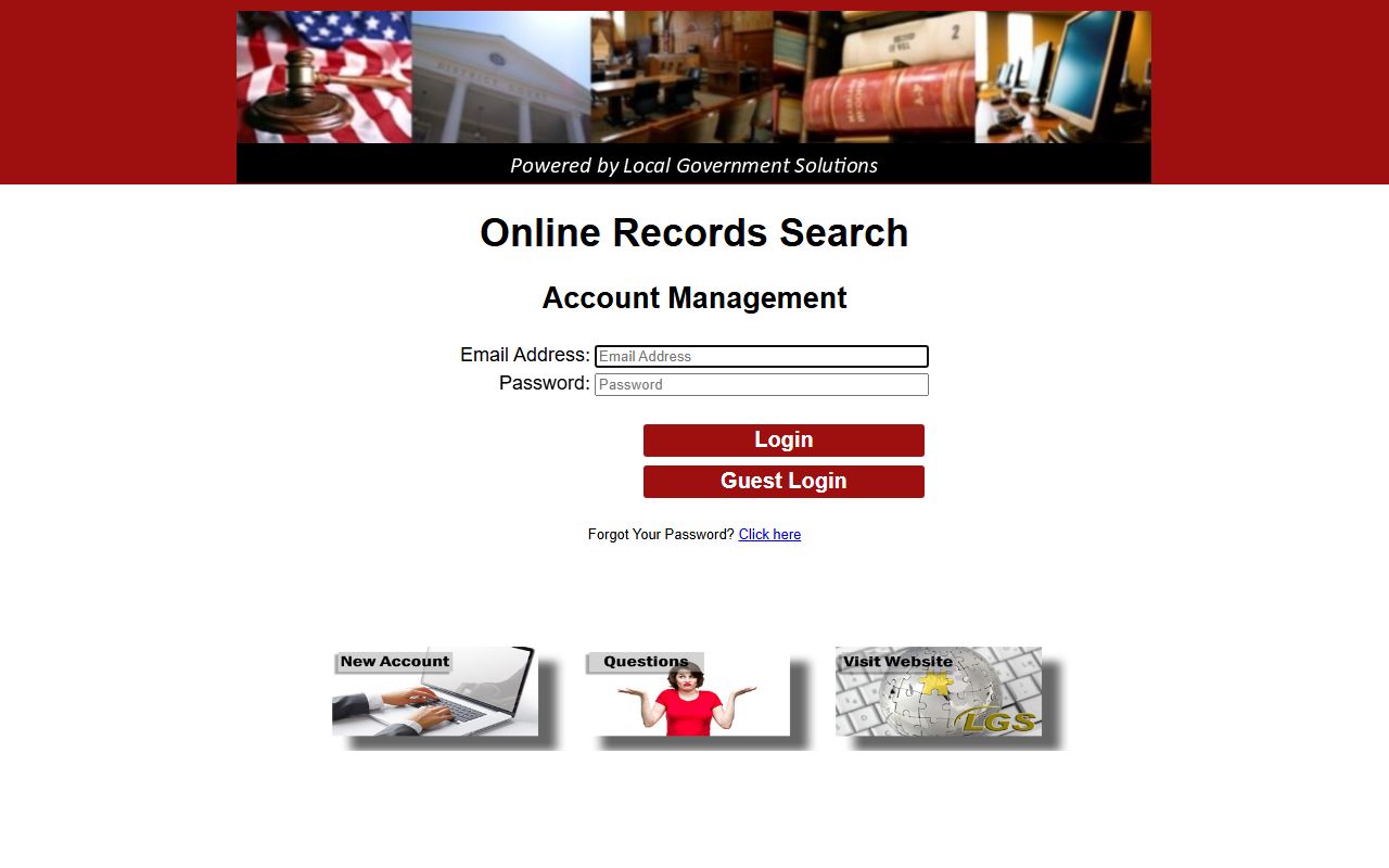 Atascosa County LGS online records search portal for court records