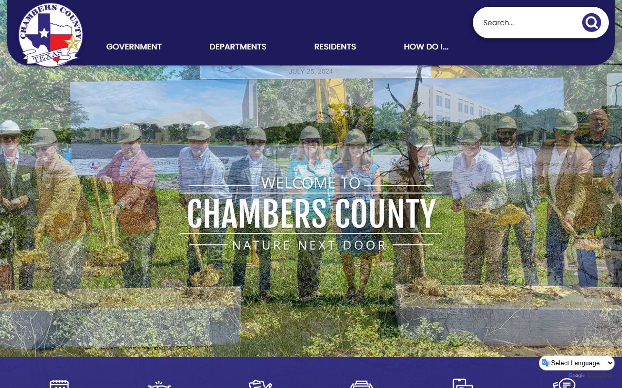Chambers County website with traffic court records information for Anahuac Texas