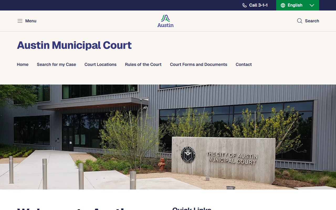 Austin Municipal Court for Travis County traffic citations