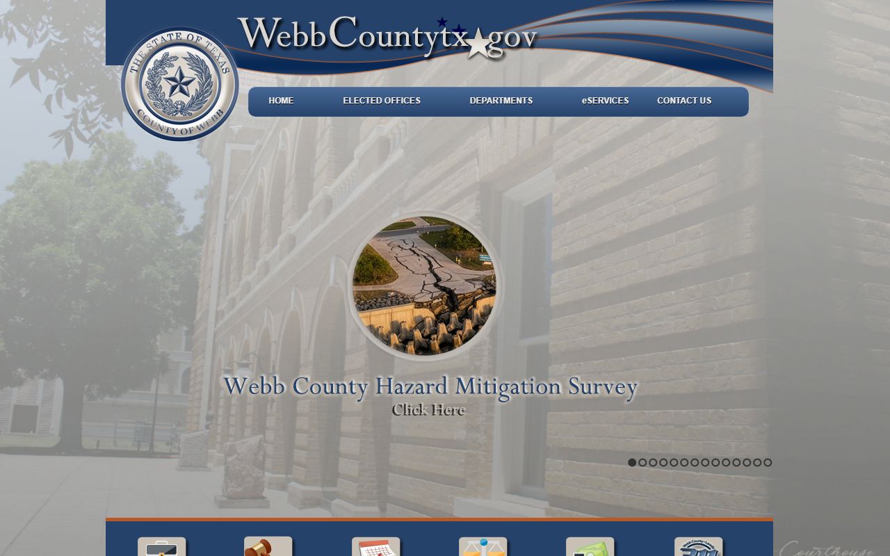 Webb County website for Laredo traffic court records